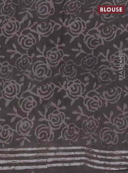Grey Jaipur Cotton Saree