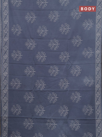 Grey Jaipur Cotton Saree