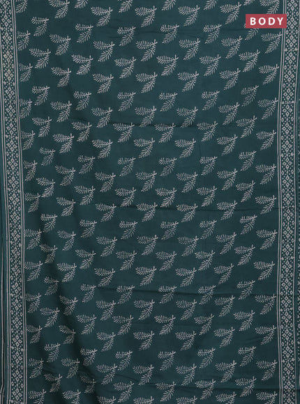 Green Jaipur Cotton Saree