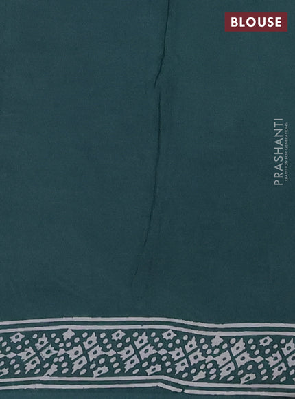 Green Jaipur Cotton Saree