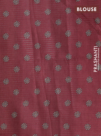 Bottle Green & Maroon Chappa Saree
