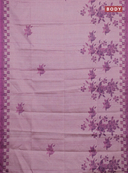 Pastel Pink & Lavender Chappa Saree
