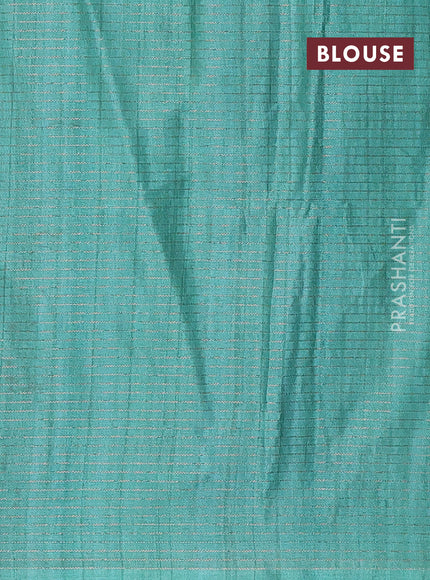 Pastel Green & Teal Green Chappa Saree