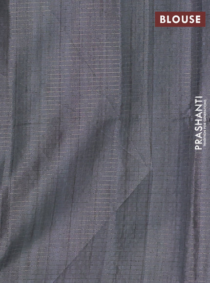 Beige & Grey Chappa Saree