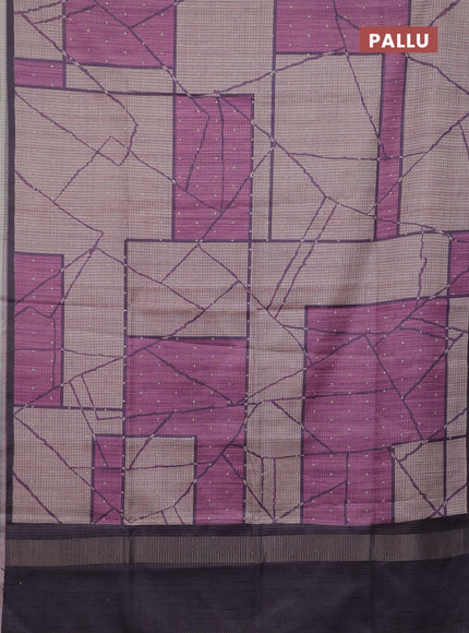 Pastel Pink & Wine Chappa Saree