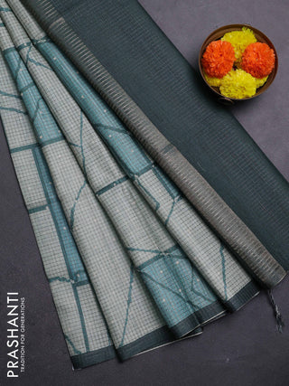 Pastel Green & Sage Green Chappa Saree