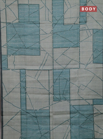 Pastel Green & Sage Green Chappa Saree