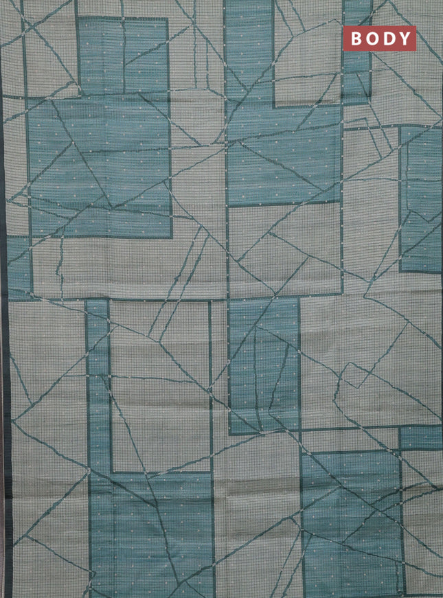 Pastel Green & Sage Green Chappa Saree