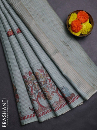 Pastel Green Chappa Saree