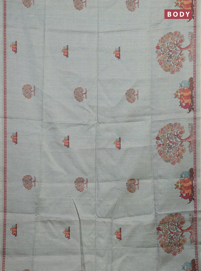 Pastel Green Chappa Saree
