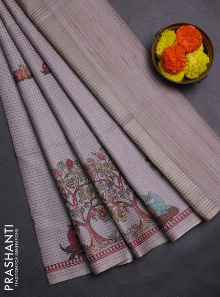 Pastel Pink Chappa Saree