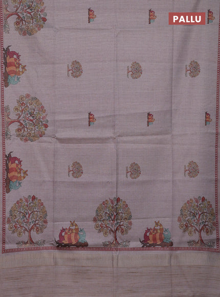 Pastel Pink Chappa Saree
