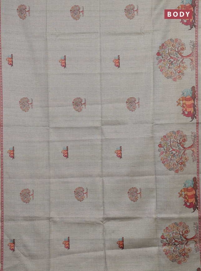 Pastel Green Chappa Saree