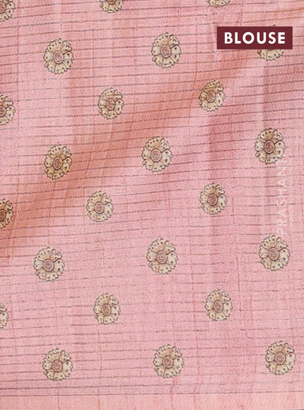 Peach Chappa Saree