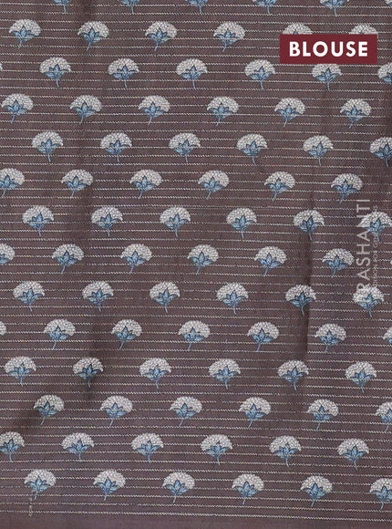 Beige & Grey Chappa Saree