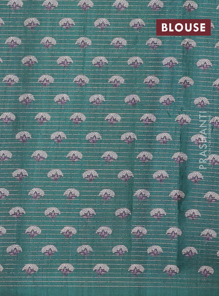 Beige & Green Chappa Saree