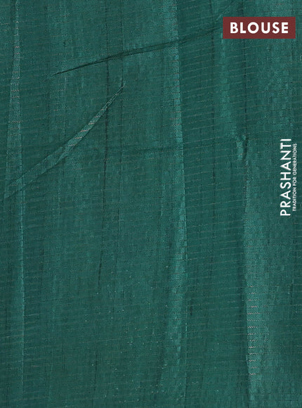 Beige & Green Chappa Saree