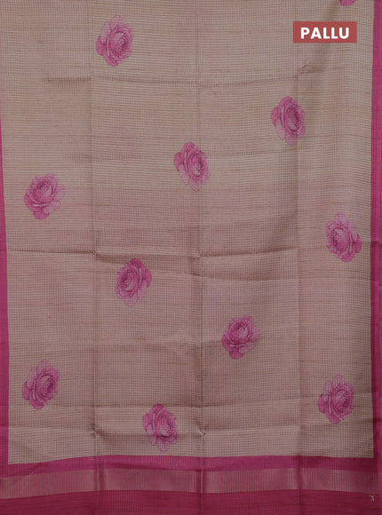 Peach & Pink Chappa Saree