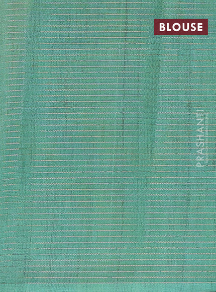 Beige & Green Chappa Saree