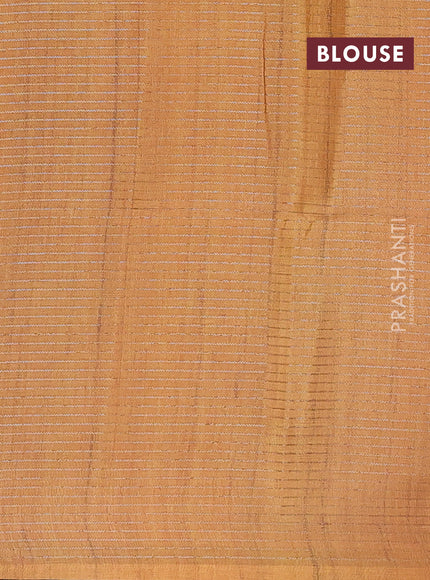 Beige & Mustard Yellow Chappa Saree