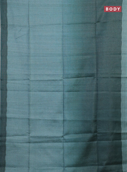 Teal Green & Peacock Green Chappa Saree  - Ombre