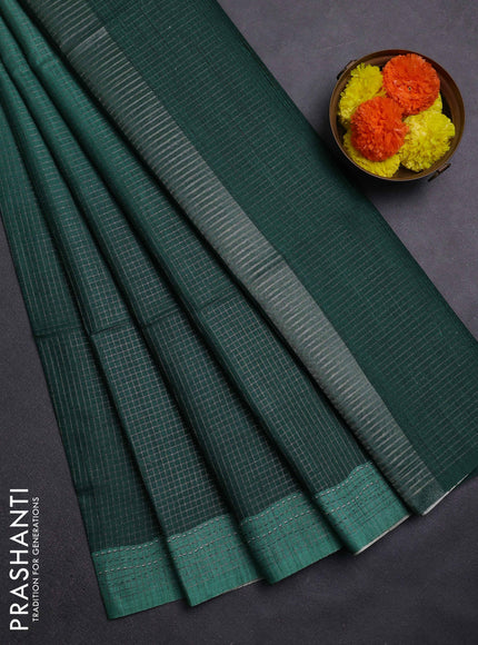 Green Chappa Saree  - Ombre