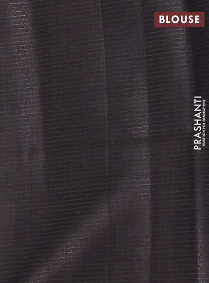 Brown & Coffee Brown Chappa Saree  - Ombre