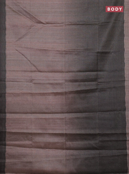 Brown & Grey Chappa Saree  - Ombre