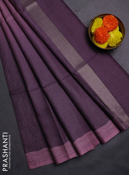 Lavender & Purple Chappa Saree  - Ombre