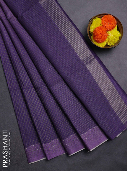 Purple Chappa Saree  - Ombre