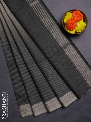 Olive Green Chappa Saree  - Ombre