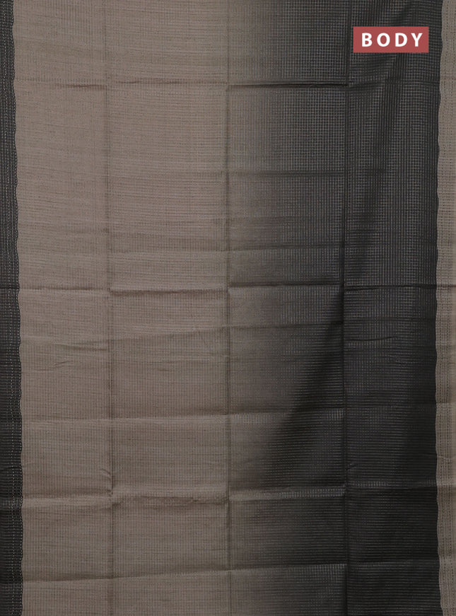 Olive Green Chappa Saree  - Ombre