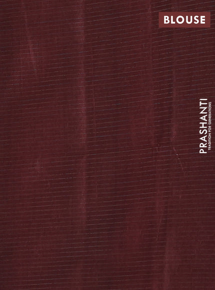 Rust & Brown Chappa Saree  - Ombre
