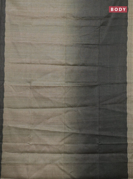 Olive Green Chappa Saree  - Ombre