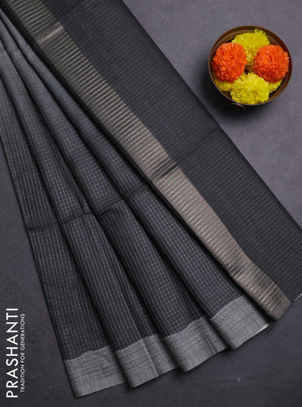 Grey Chappa Saree  - Ombre