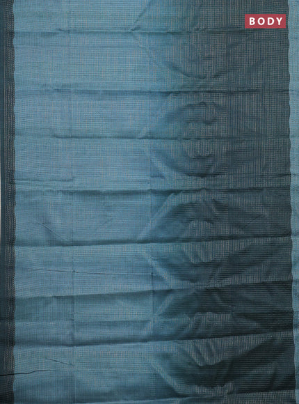 Peacock Green Chappa Saree  - Ombre