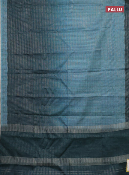 Peacock Green Chappa Saree  - Ombre