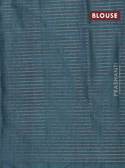 Peacock Green Chappa Saree  - Ombre