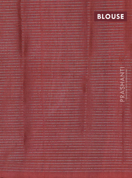 Rust & Brown Chappa Saree  - Ombre