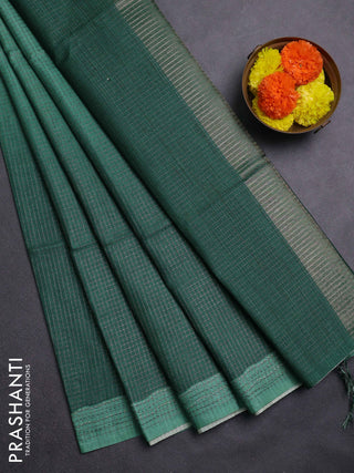 Green Chappa Saree  - Ombre