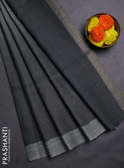 Bottle Green Chappa Saree  - Ombre