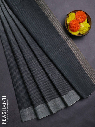 Bottle Green Chappa Saree  - Ombre
