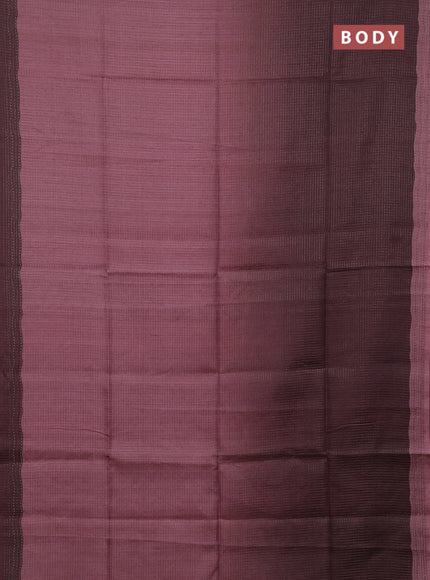 Mauve Pink & Brown Chappa Saree  - Ombre