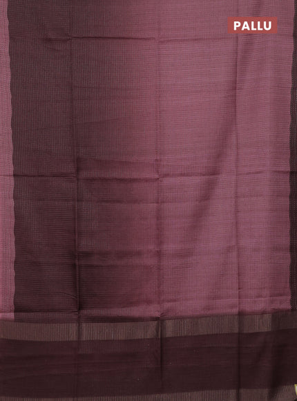 Mauve Pink & Brown Chappa Saree  - Ombre