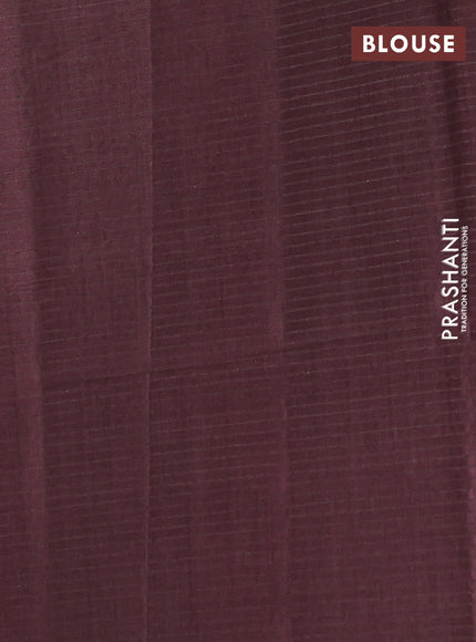 Mauve Pink & Brown Chappa Saree  - Ombre