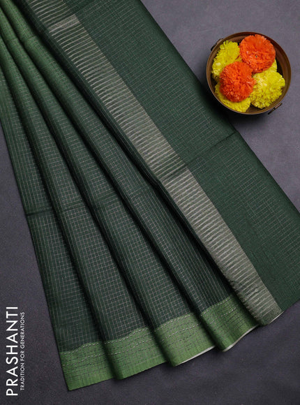 Green Chappa Saree  - Ombre