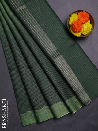 Green Chappa Saree  - Ombre