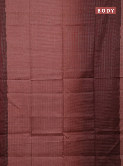 Rust  & Brown Chappa Saree  - Ombre