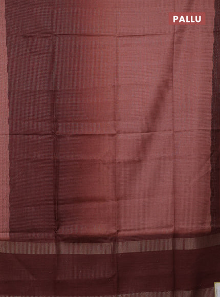 Rust  & Brown Chappa Saree  - Ombre