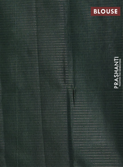 Green & Bottle Green Chappa Saree  - Ombre